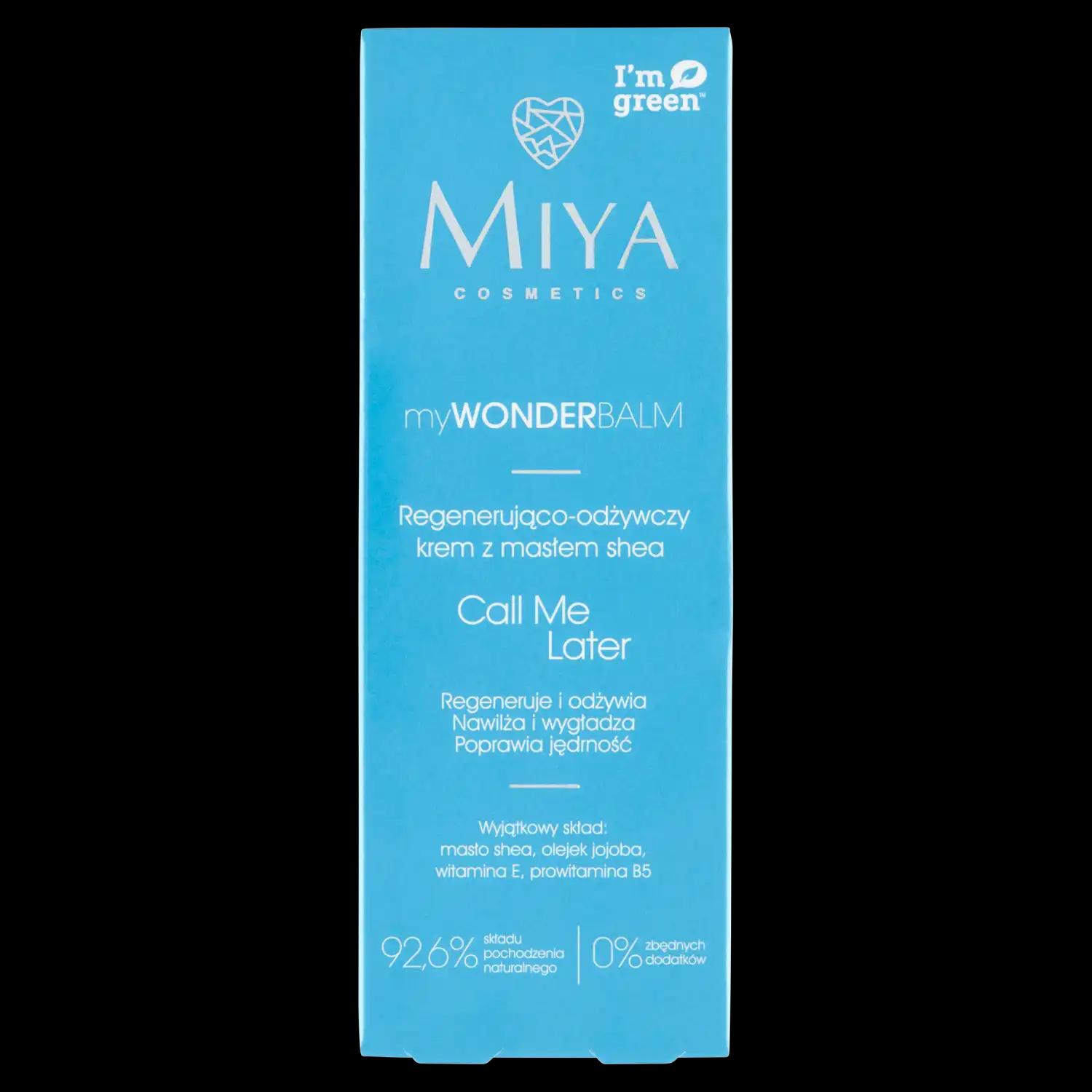 MIYA COSMETICS Miya Cosmetics MyWonderBalm krem do twarzy regenerująco- odżywczy z masłem shea, 75 ml