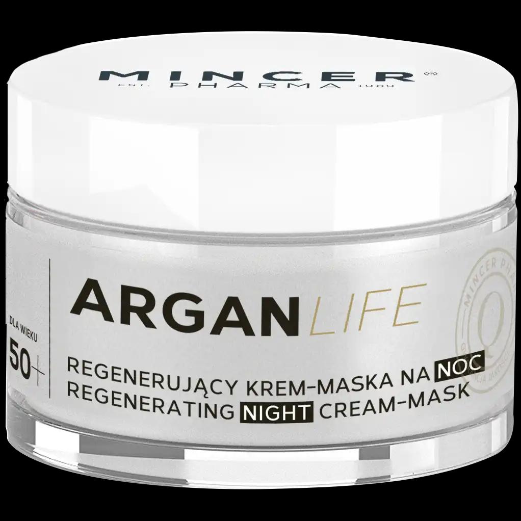 Mincer Pharma Arganlife regenerujący krem-maska do twarzy 50+ na noc, 50 ml