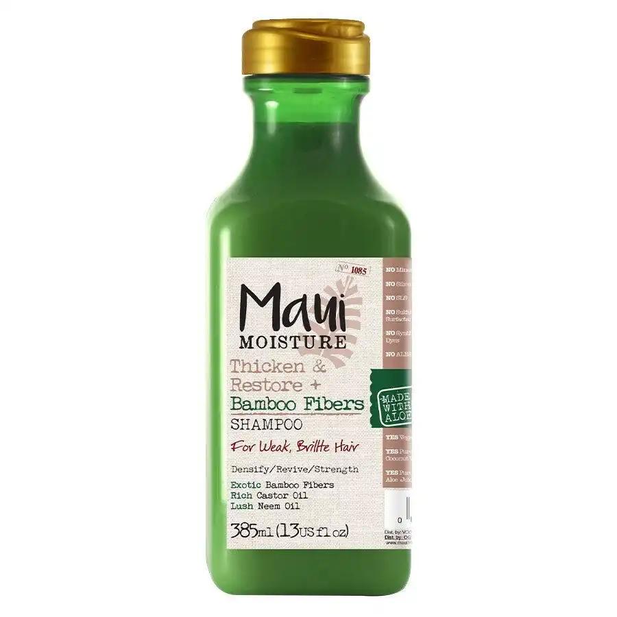 Maui Moisture Thicken & Restore + Bamboo Fibers do włosów osłabionych i łamliwych z bambusem, 385 ml