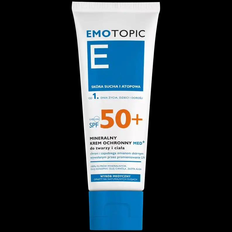 Emotopic dermo-ochronny krem mineralny SPF50+, 75 ml