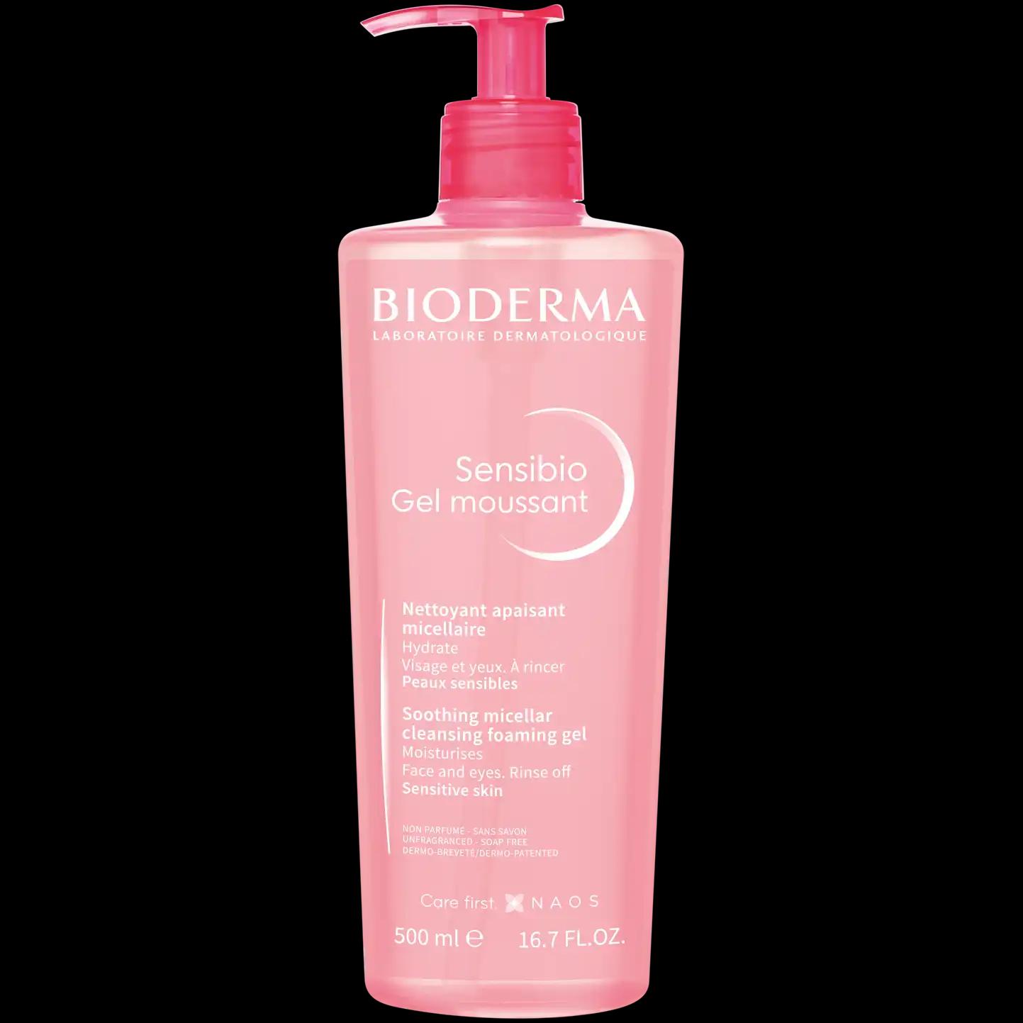 Bioderma Sensibio Gel Moussant żel myjący do twarzy, 500 ml