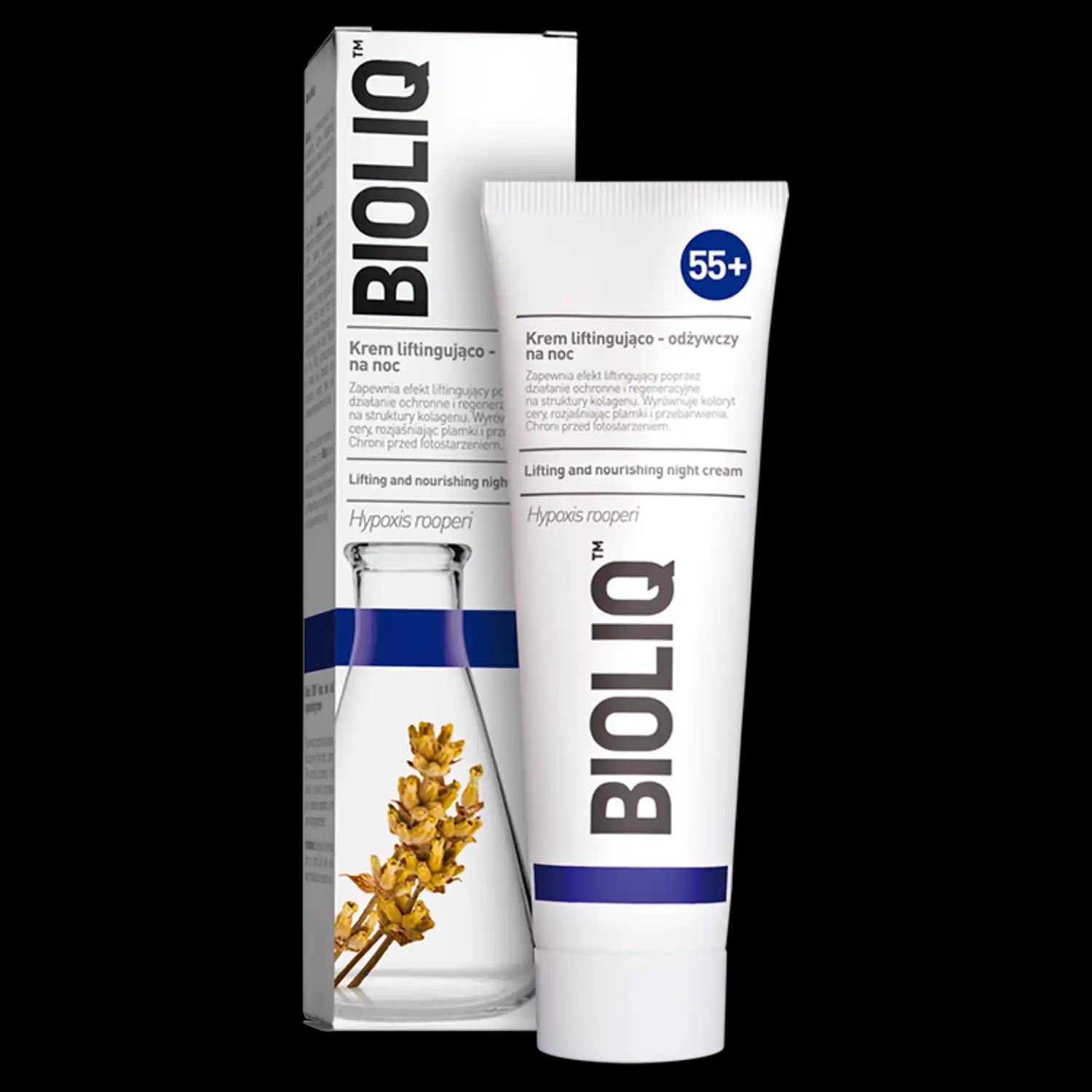 Bioliq 55+ krem liftingująco-odżywczy na noc 55+, 50 ml