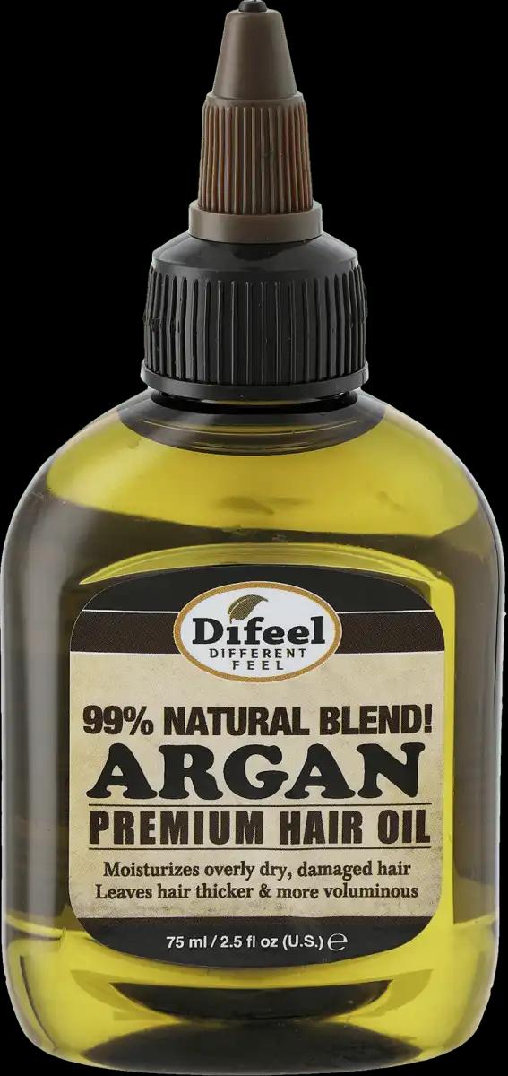 Difeel Premium Natural Hair Oil -argan oil, olejek do włosów, 75 ml