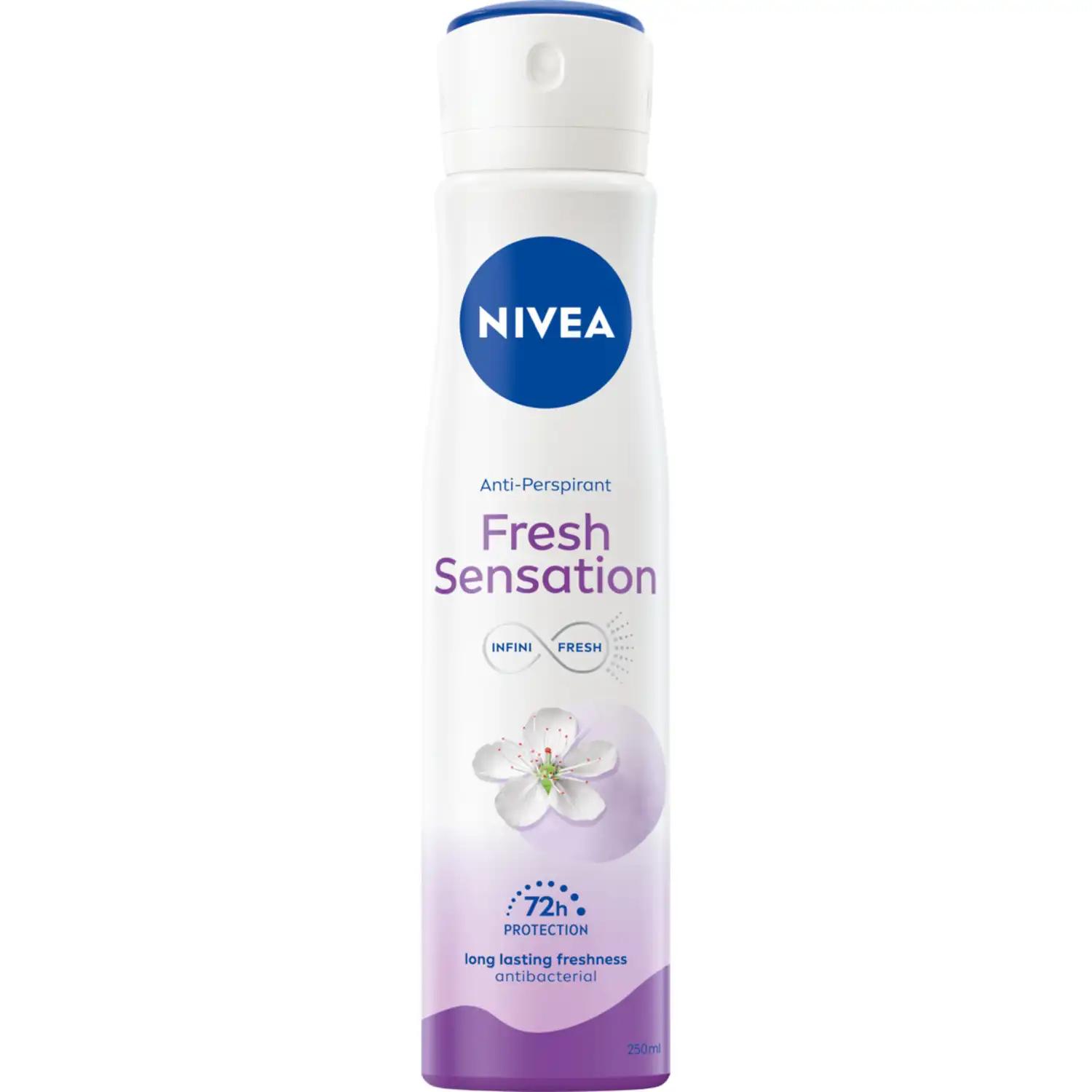 Nivea Fresh Sensation antyperspirant w sprayu damski, 250 ml