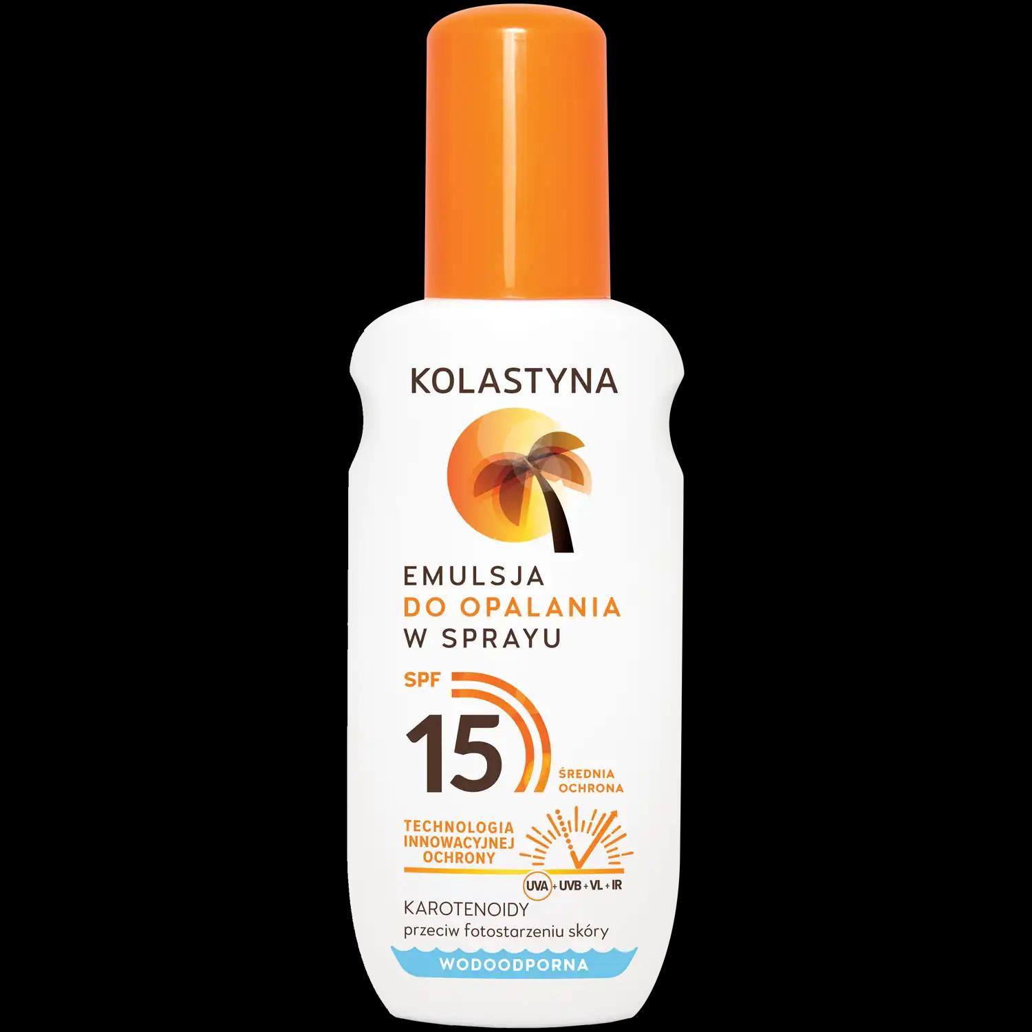 Kolastyna ochronna emulsja w sprayu z filtrem SPF15, 150 ml