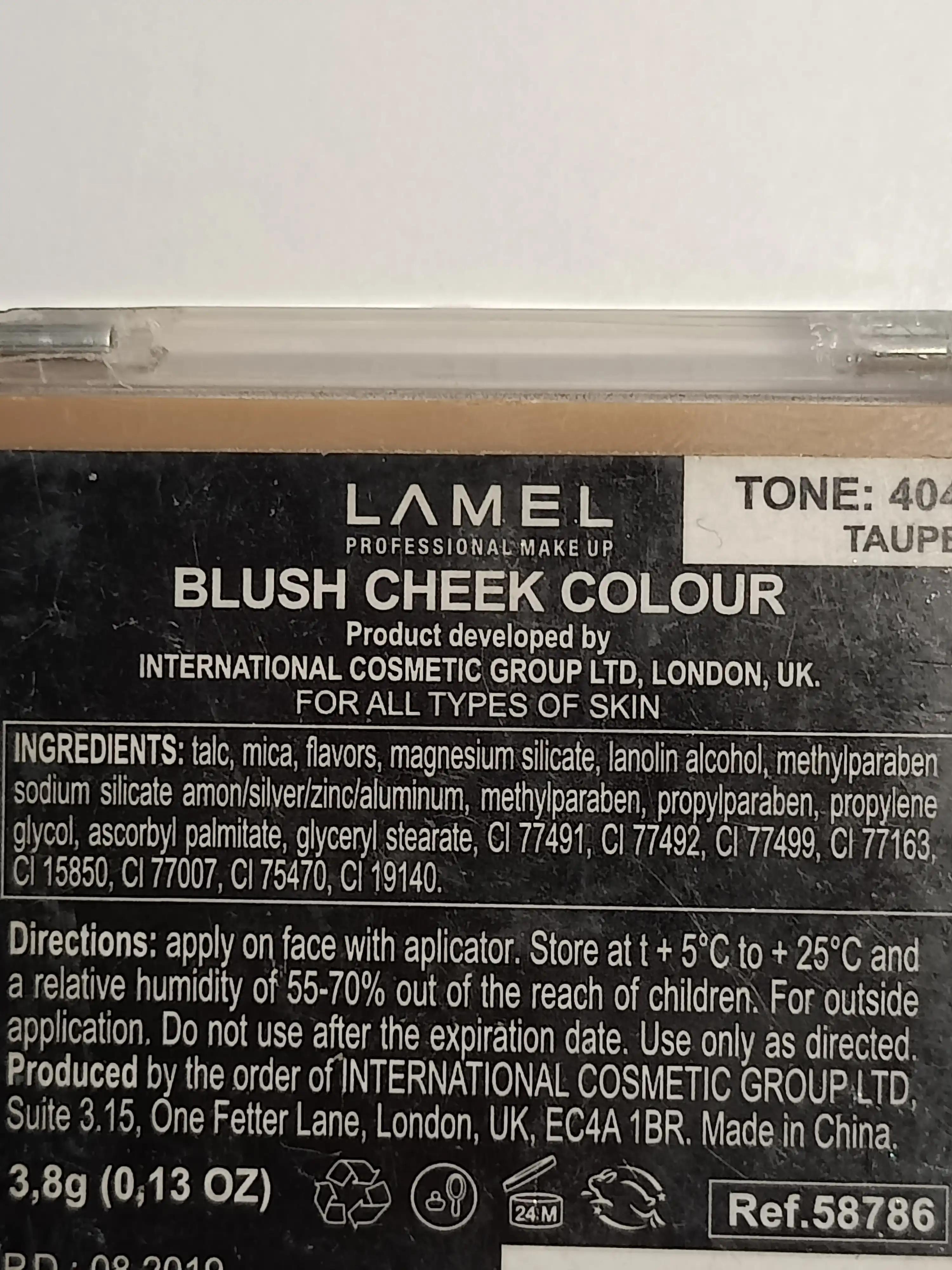 Lamel LAMEL PROFESSIONAL MAKEUP рум'яна для контурінгу, відтінок 404