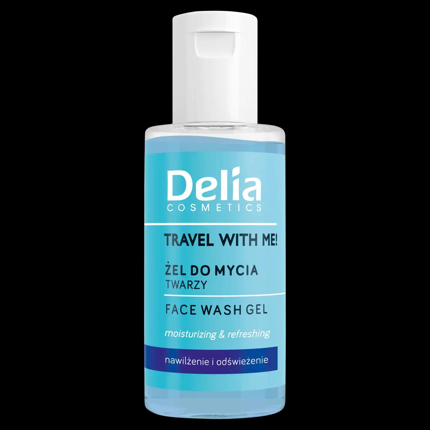 Delia Travel With Me żel do mycia twarzy, 50 ml