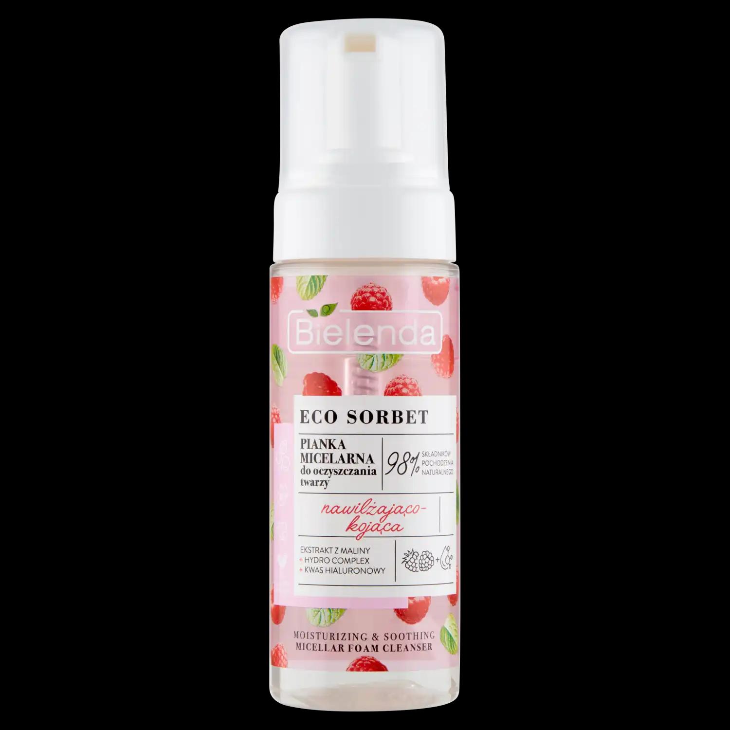 Bielenda Eco Sorbet pianka micelarna do oczyszczania twarzy, 150 ml