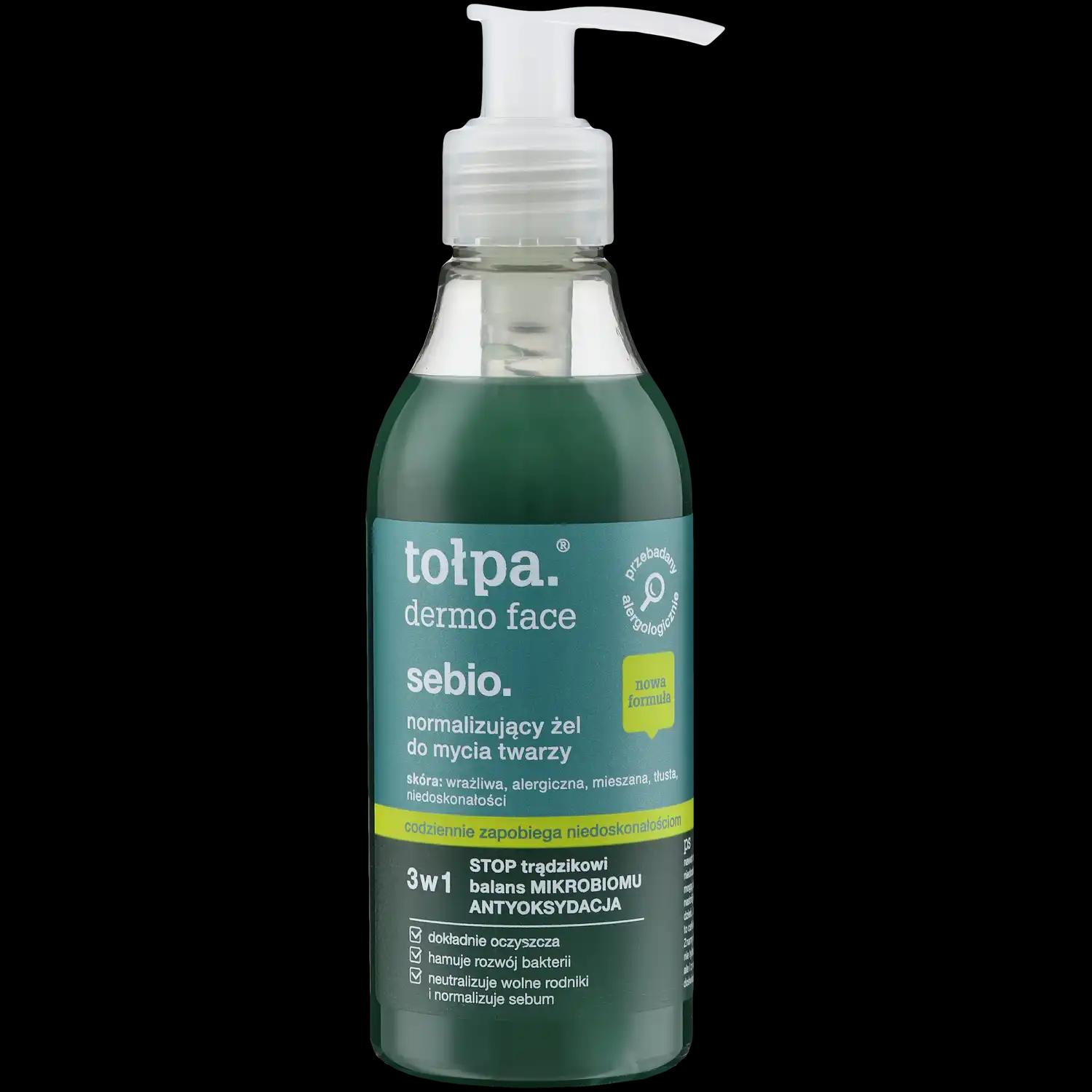 Tolpa Dermo Face Sebio żel do mycia twarzy, 195 ml