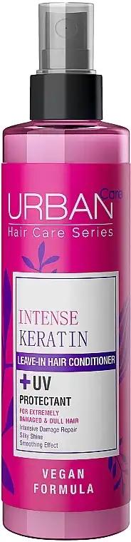 Urban Care Intensywnie regenerująca i wygładzająca odżywka w sprayu z keratyną do włosów mocno zniszczonych, Intense Keratin Leave-In Hair Conditioner