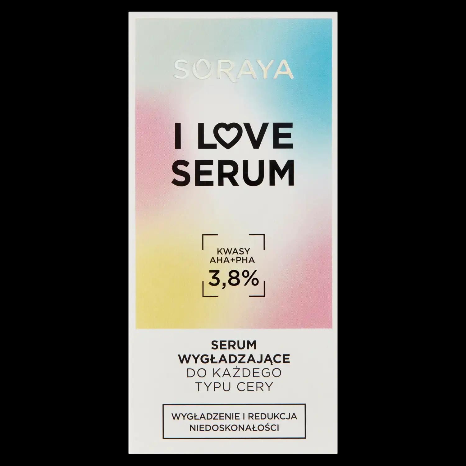 Soraya I Love wygładzające serum do twarzy, 30 ml