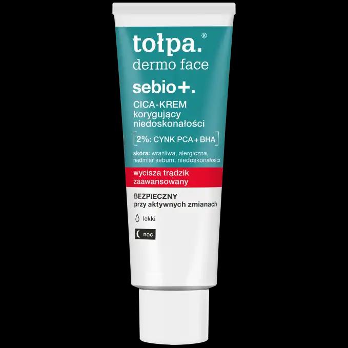 Tolpa Dermo Face Sebio+ korygujący niedoskonałości CICA-KREM, 40 ml