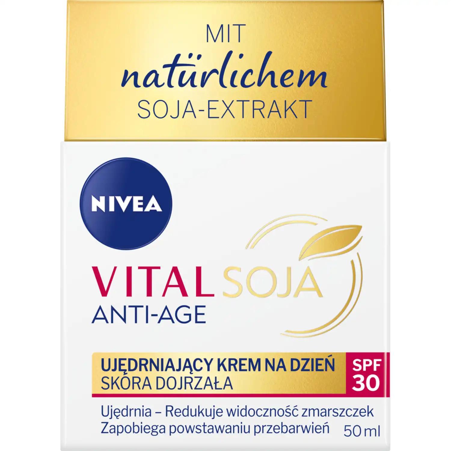 Nivea Vital Soja ujędrniający krem do twarzy z SPF30, 50 ml