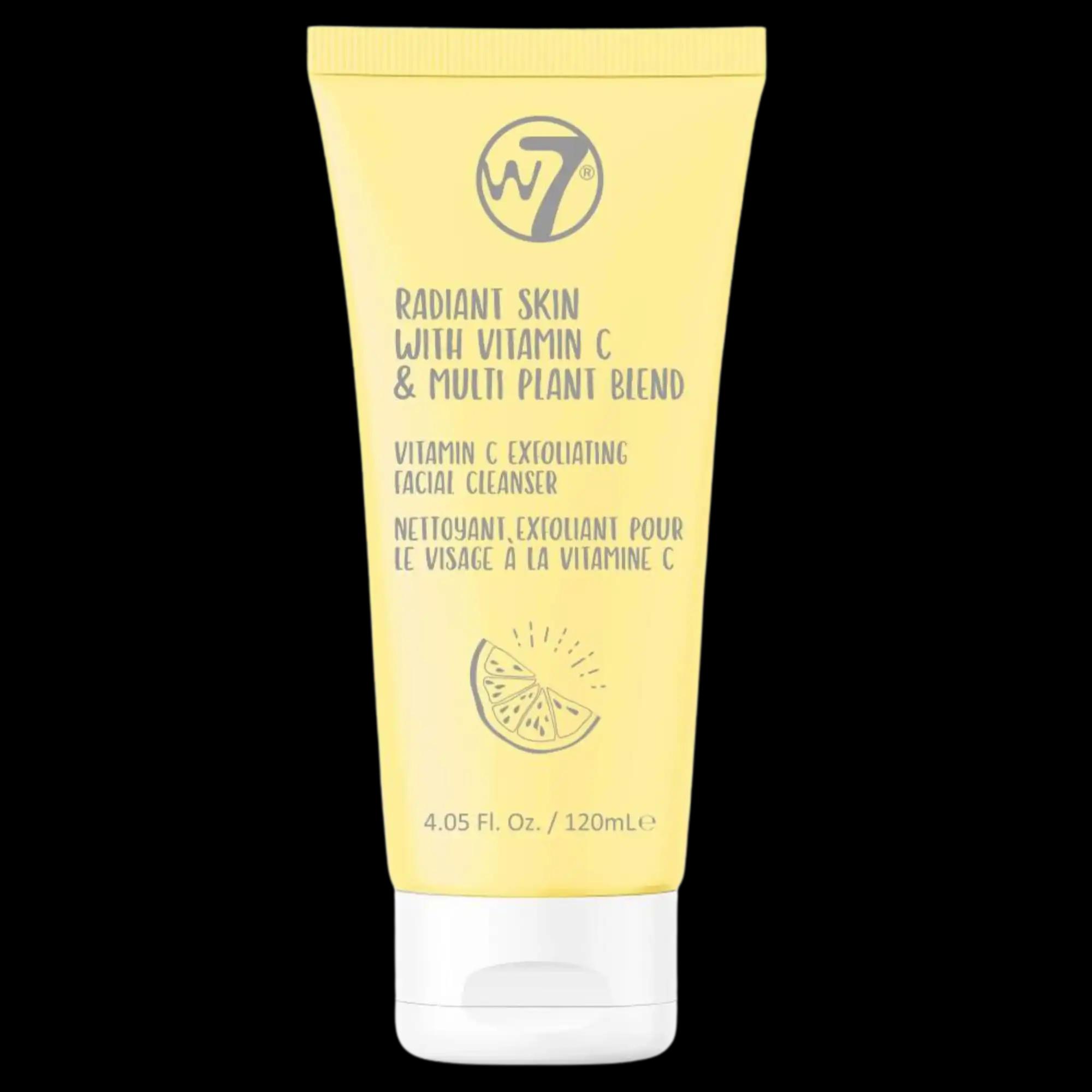 W7 Radiant Skin peelingujący żel do mycia twarzy z witaminą C, 120 ml