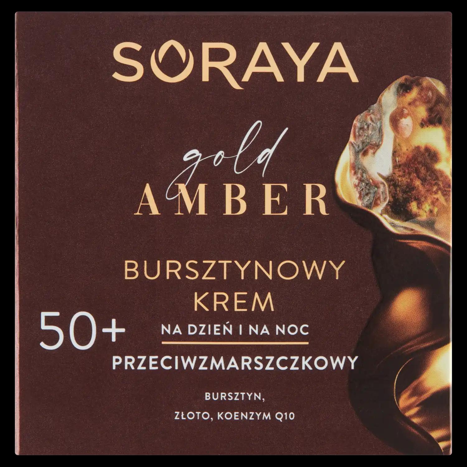 Soraya Gold Amber bursztynowy krem do twarzy 50+ na dzień i noc, 50 ml