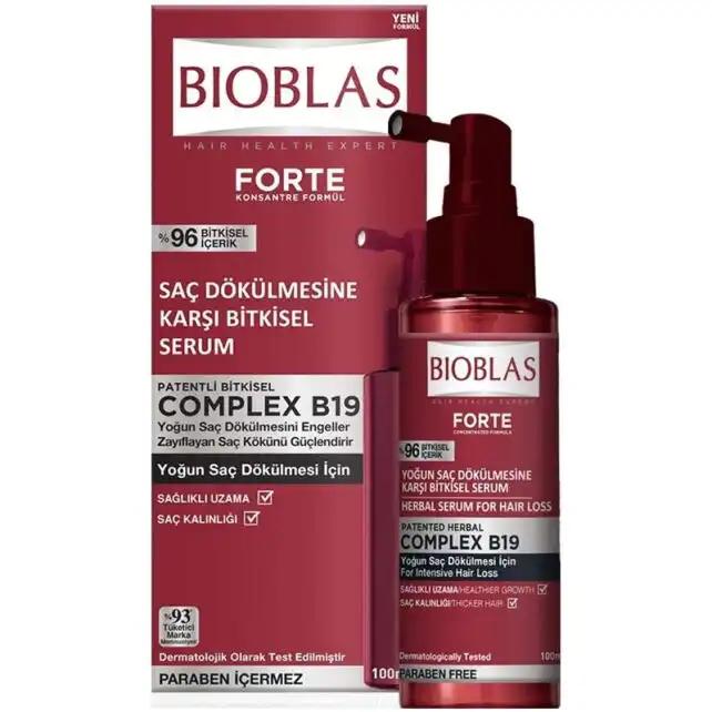 Bioblas Forte Complex B19 - Saç Dökülmesine Karşı Bitkisel Serum 100ml