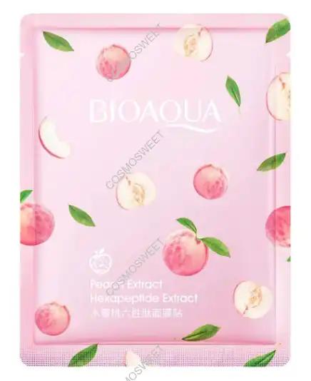 Bioaqua Тканинна маска для обличчя з пептидами Peach Extract 25g