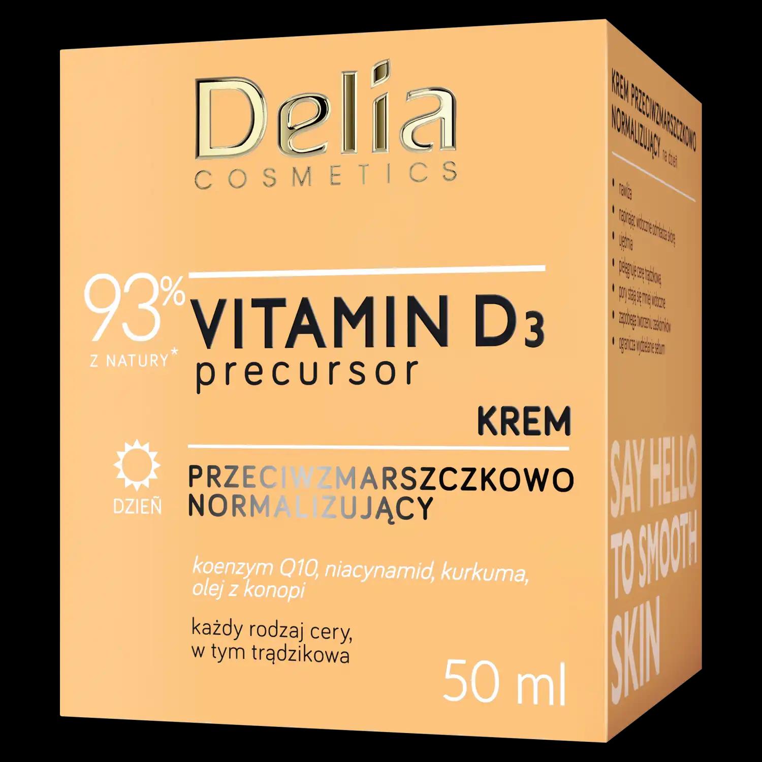 Delia Vitamina D3 przeciwzmarszczkowy krem do twarzy na dzień, 50 ml