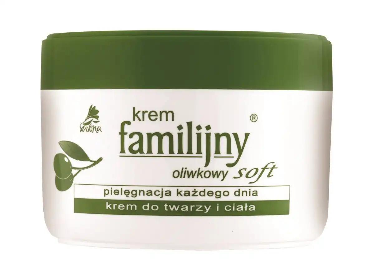 Familijny Soft oliwkowy krem do twarzy i ciała, 300 ml