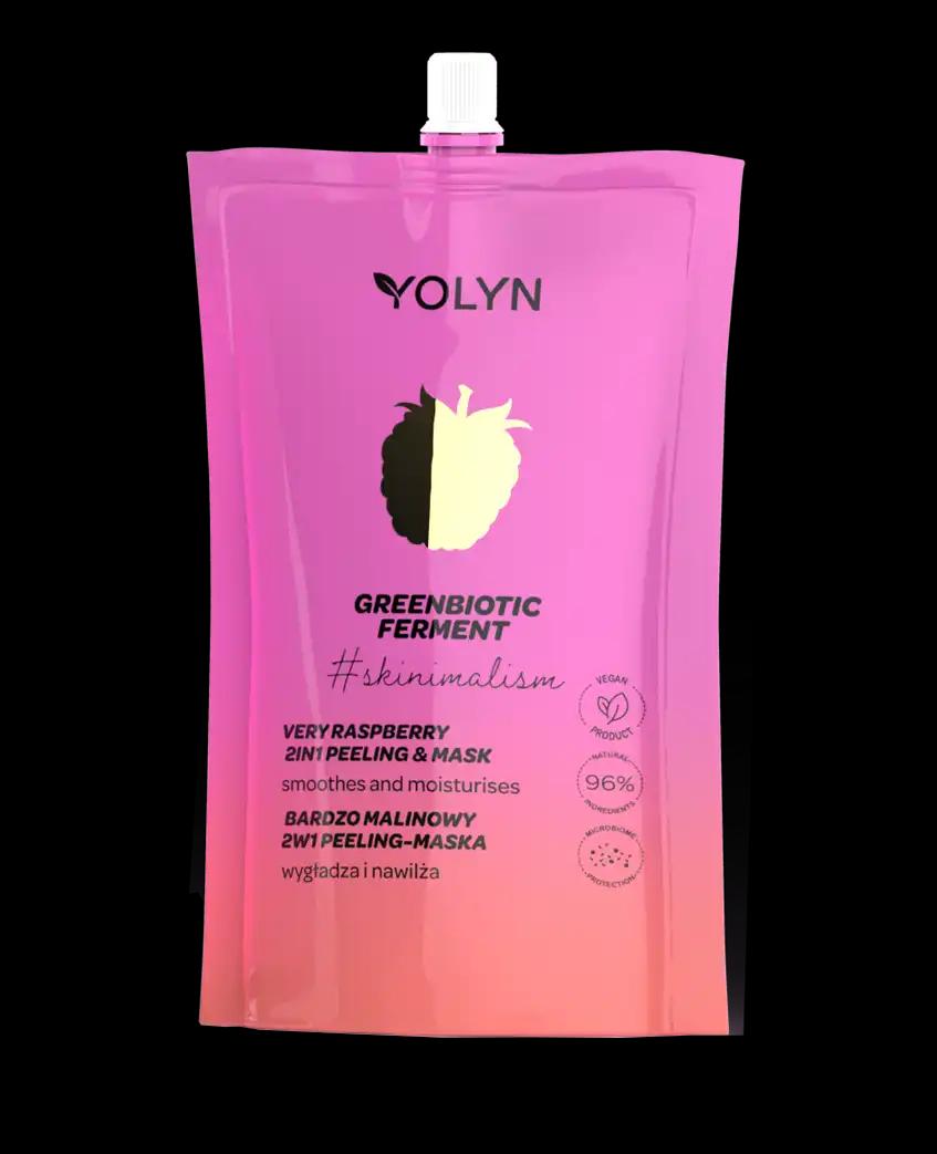 Yolyn bardzo malinowy peeling-maska do twarzy, 50 ml