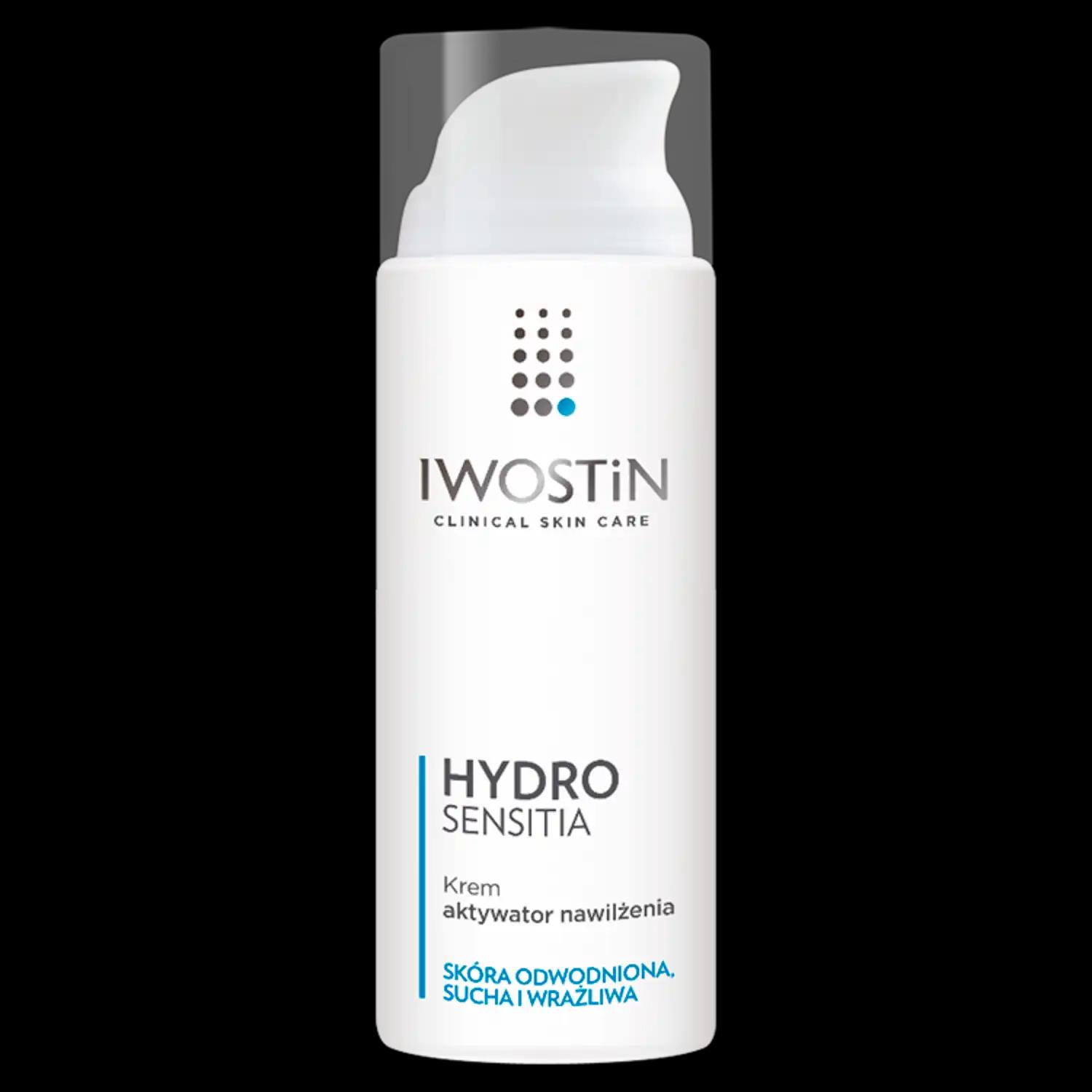 Iwostin Hydro Sensitia krem aktywator nawilżenia do twarzy, 50 ml