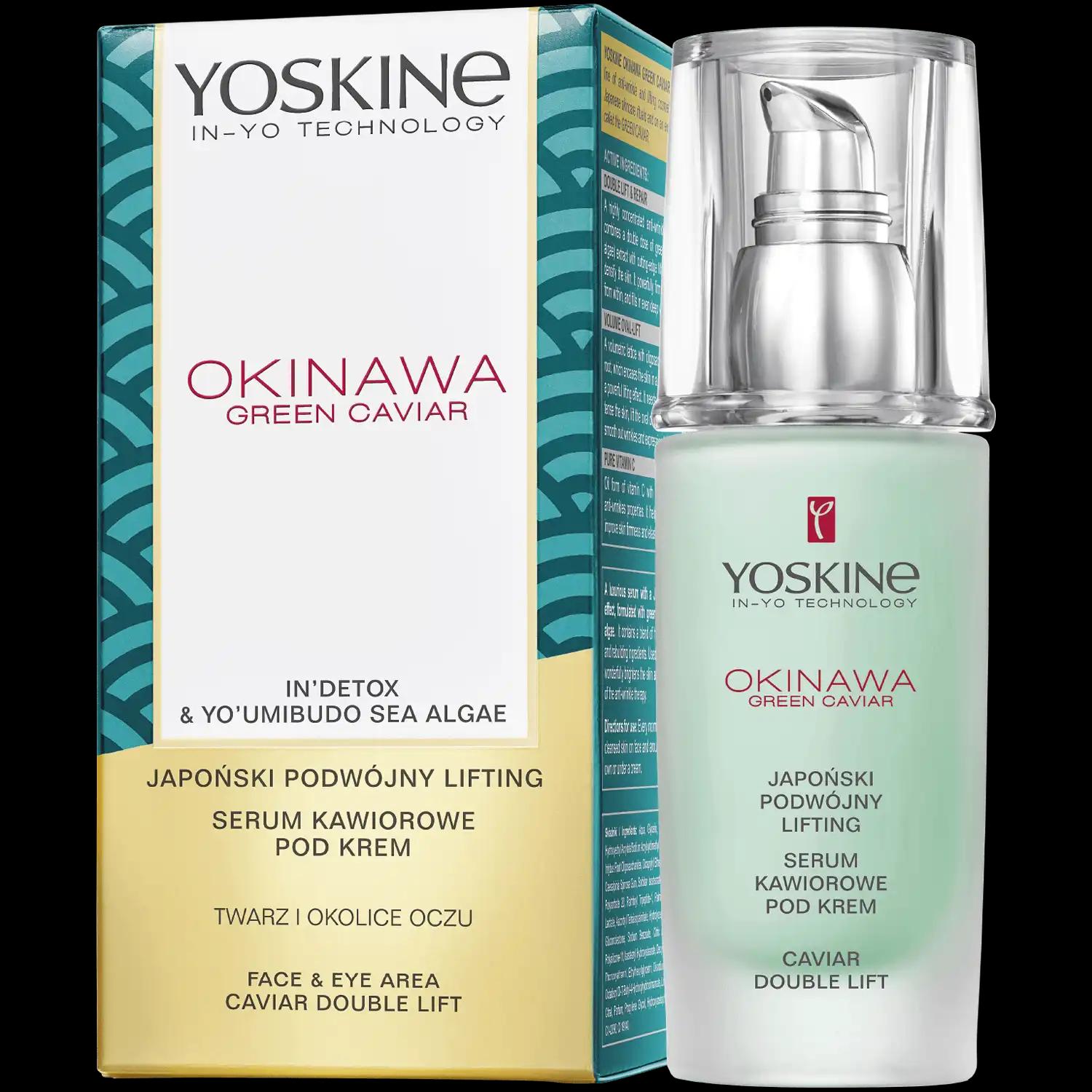 Yoskine Okinawa Green Caviar liftingujące serum kawiorowe do twarzy, 30 ml