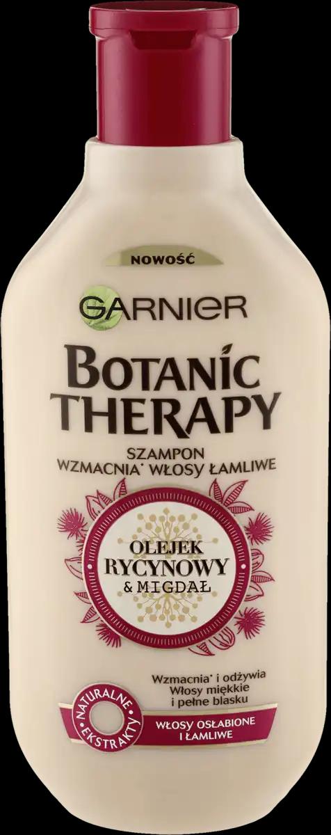 Botanic Olejek rycynowy & migdał szampon wzmacniający do włosów osłabionych i łamliwych, 400 ml