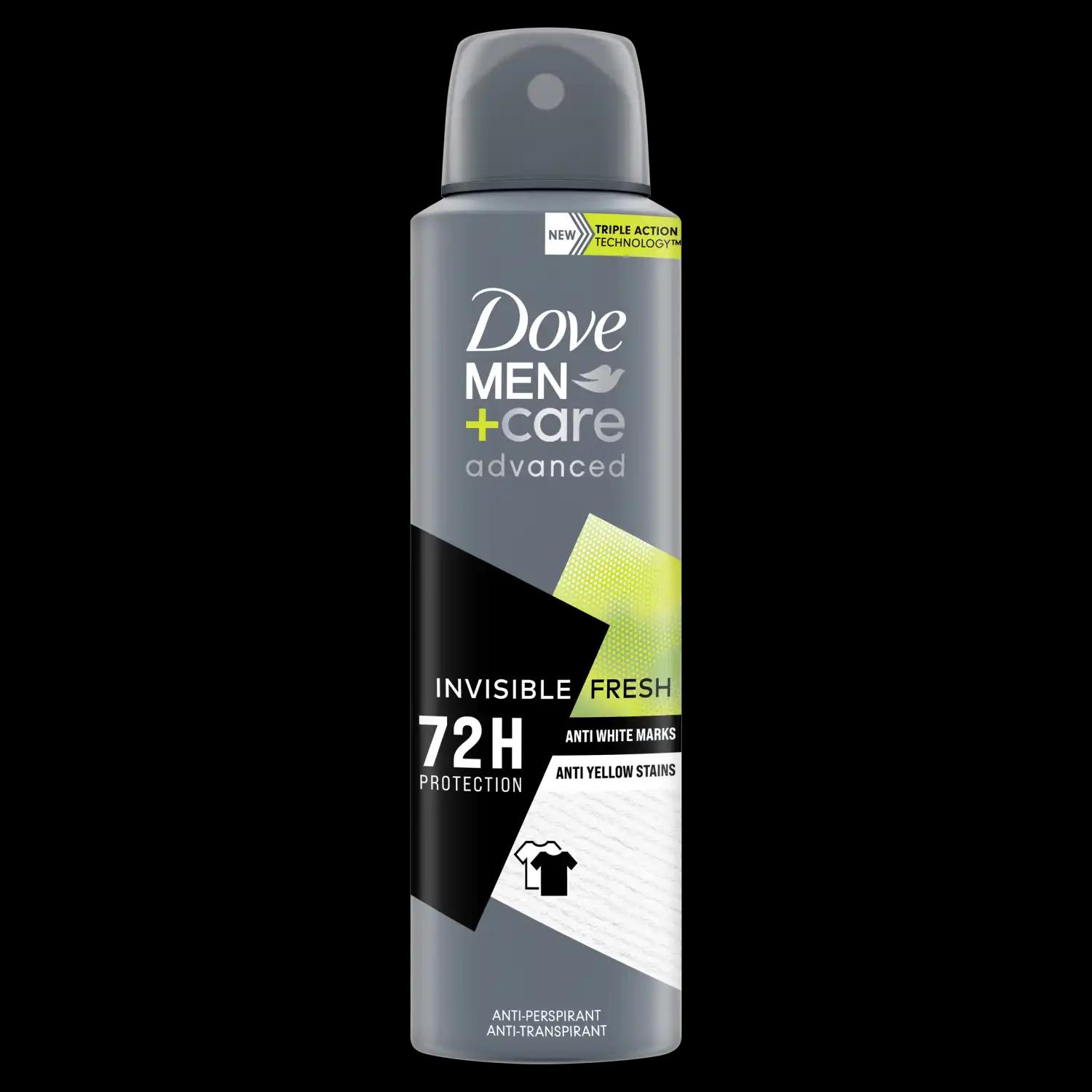 Dove Men+Care Invisible Fresh antyperspirant w sprayu męski, 150 ml