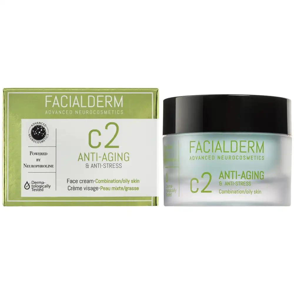 Facialderm крем антивіковий, зміцнення та антистрес для сухою та нормальної шкіри