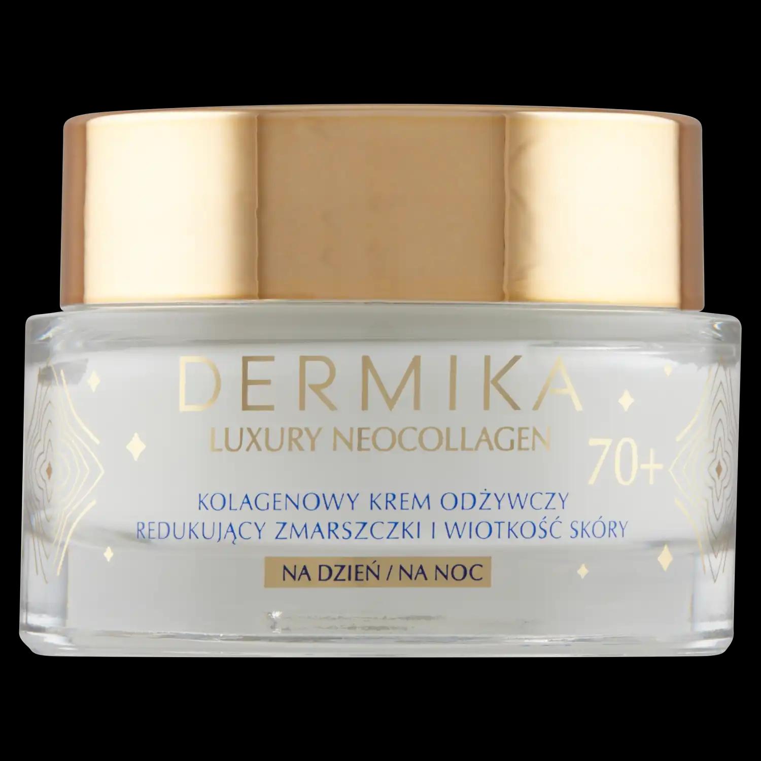 Dermika Neocollagen multikolagenowy krem odżywczy do redukcji zmarszczek na dzień i noc 70+, 50 ml