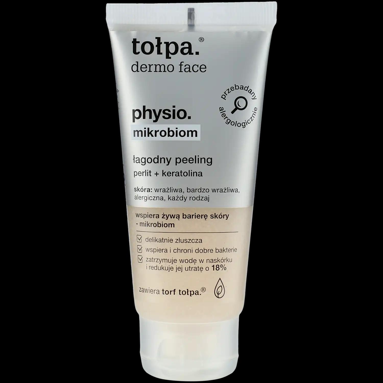 Tolpa Dermo Face Physio mikrobiom, łagodny peeling, 60 ml