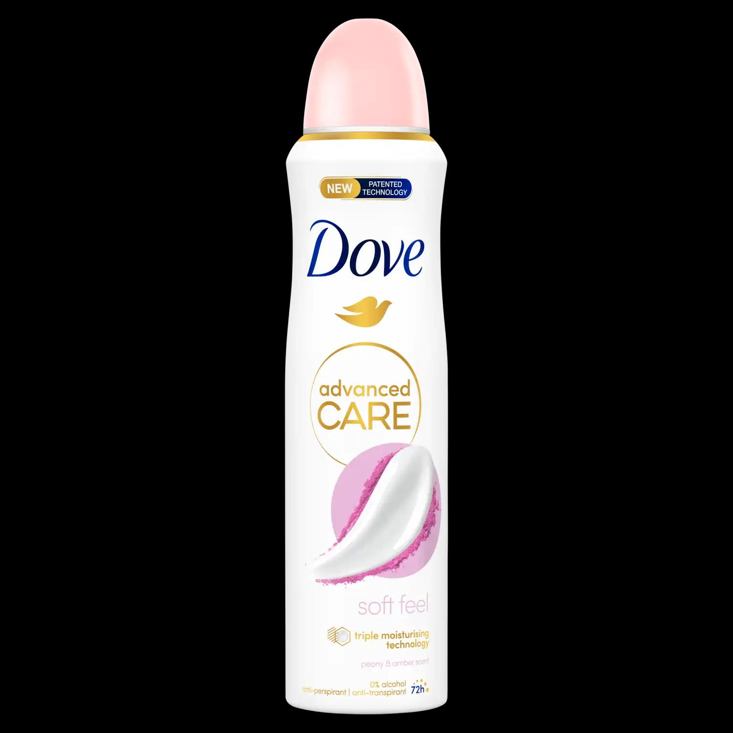 Dove Advanced Care Peony & Amber Scent antyperspirant w sprayu damski, 150 ml