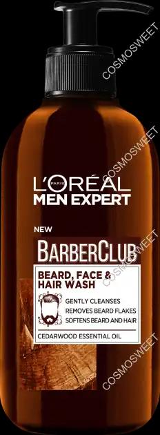 L'Oreal Paris Men Expert Barber Club Очищуючий для волосся, бороди та обличчя 200 мл