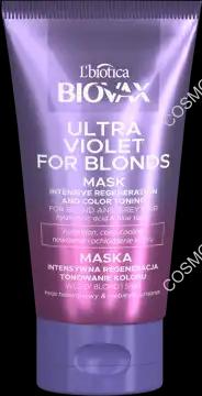 L'biotica L'BIOTICA BIOVAX Ultra Violet intensywnie regenerująca i tonująca do włosów blond i siwych 150 ml