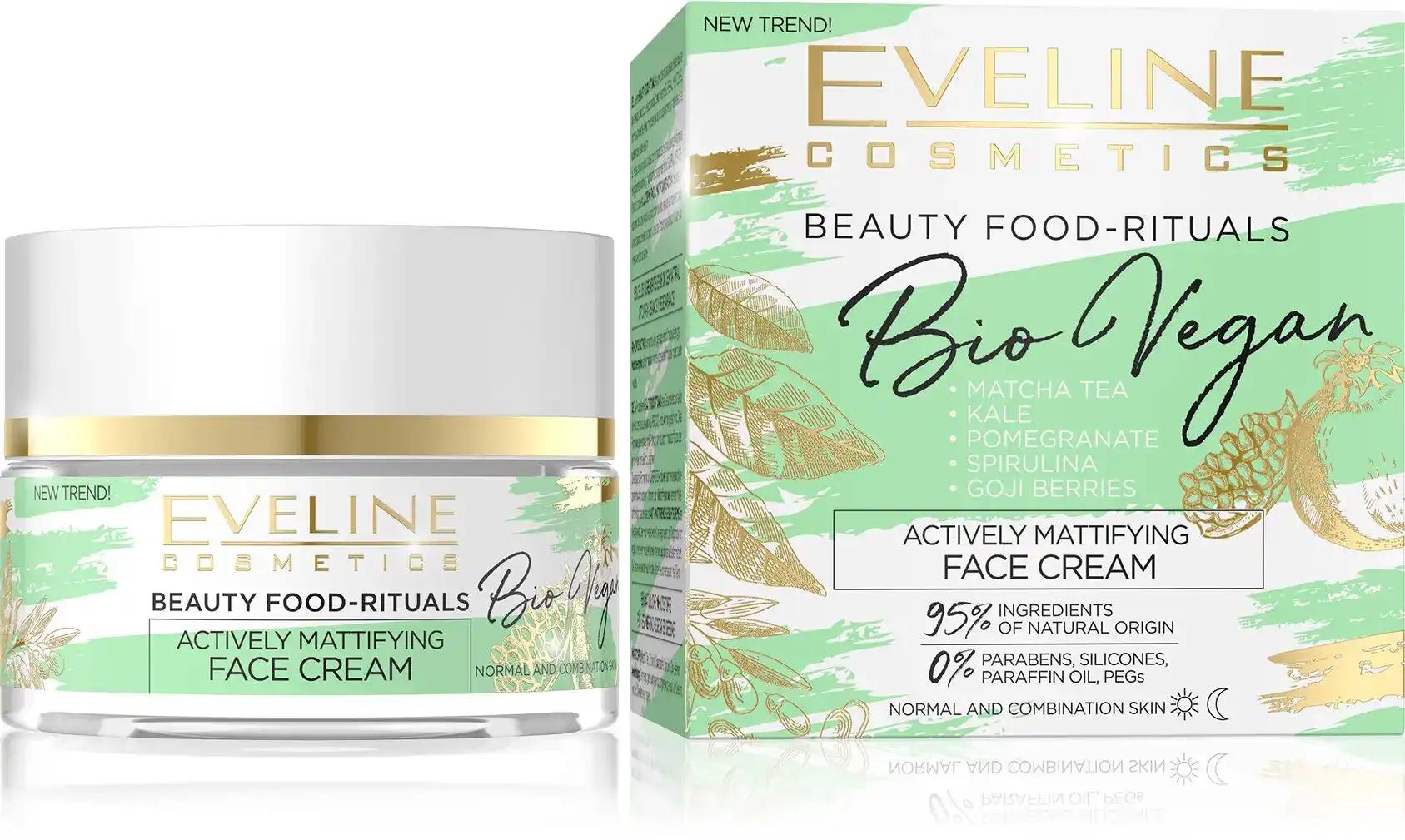 Eveline Cosmetics крем для обличчя активно матуючий Bio Vegan, 50мл