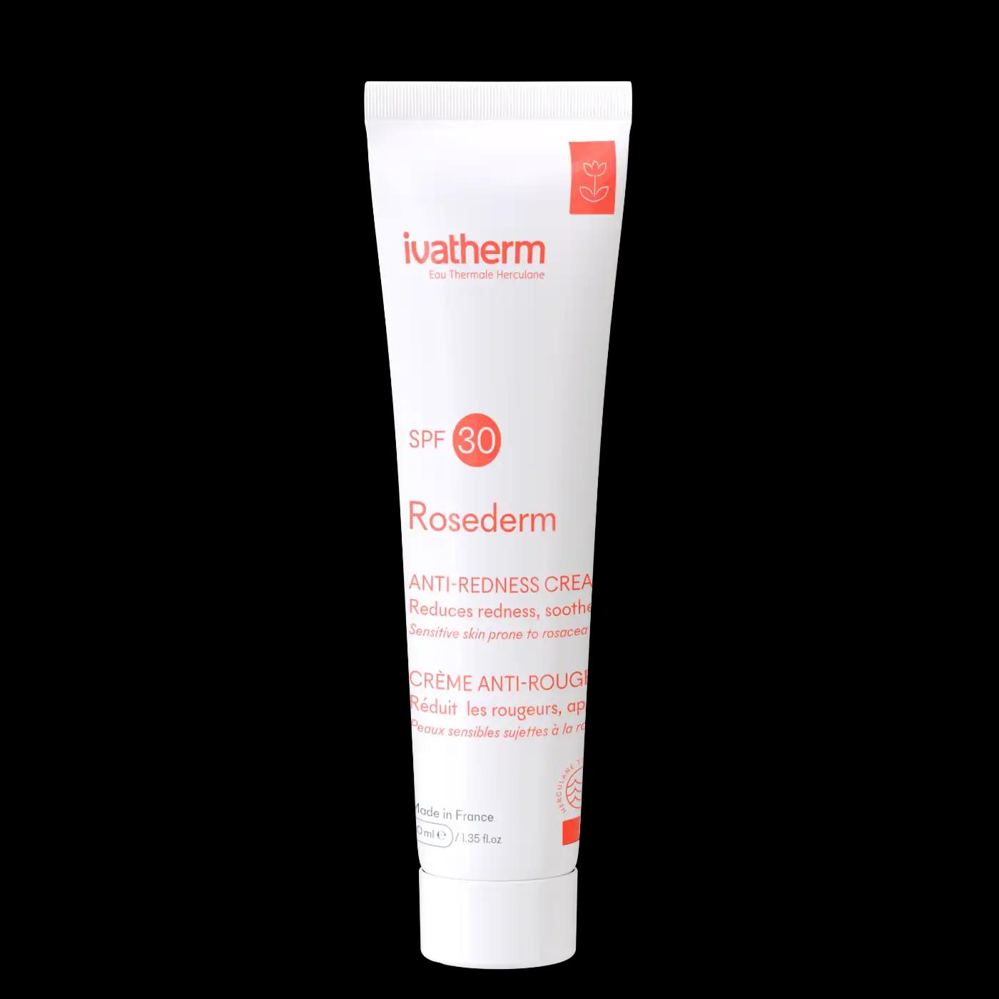 Ivatherm Rosederm крем для шкіри схильної до почервоніннь з SPF 30