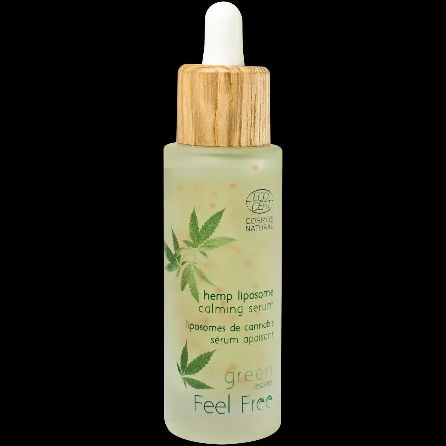 Feel Free Green leaves łagodzące serum do twarzy, 30 ml