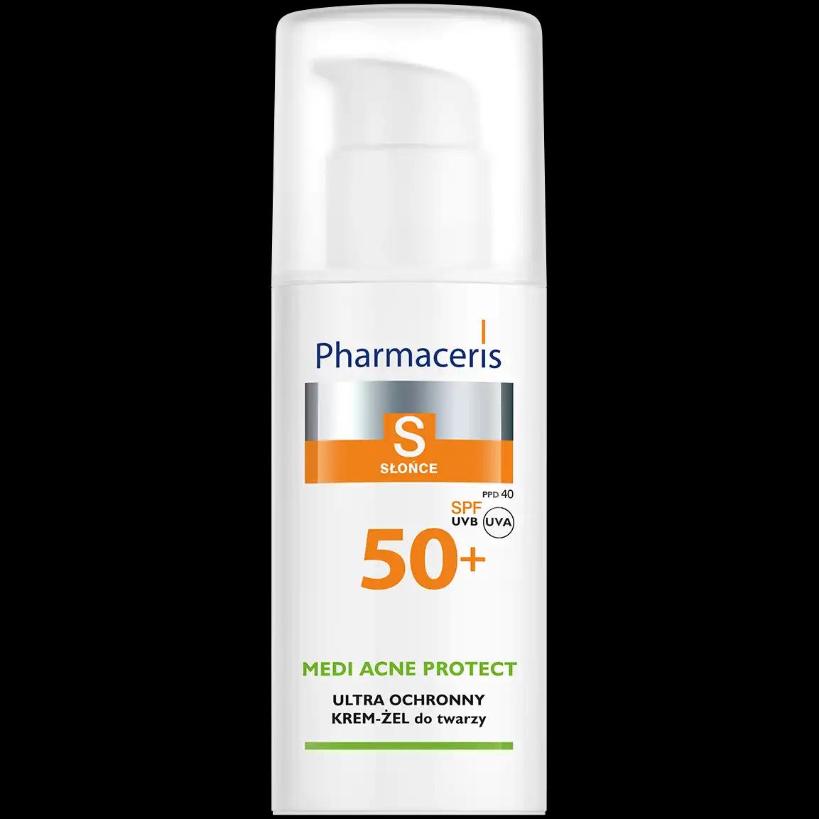 Pharmaceris S ochronny krem-żel z SPF50+ do skóry trądzikowej, 50 ml