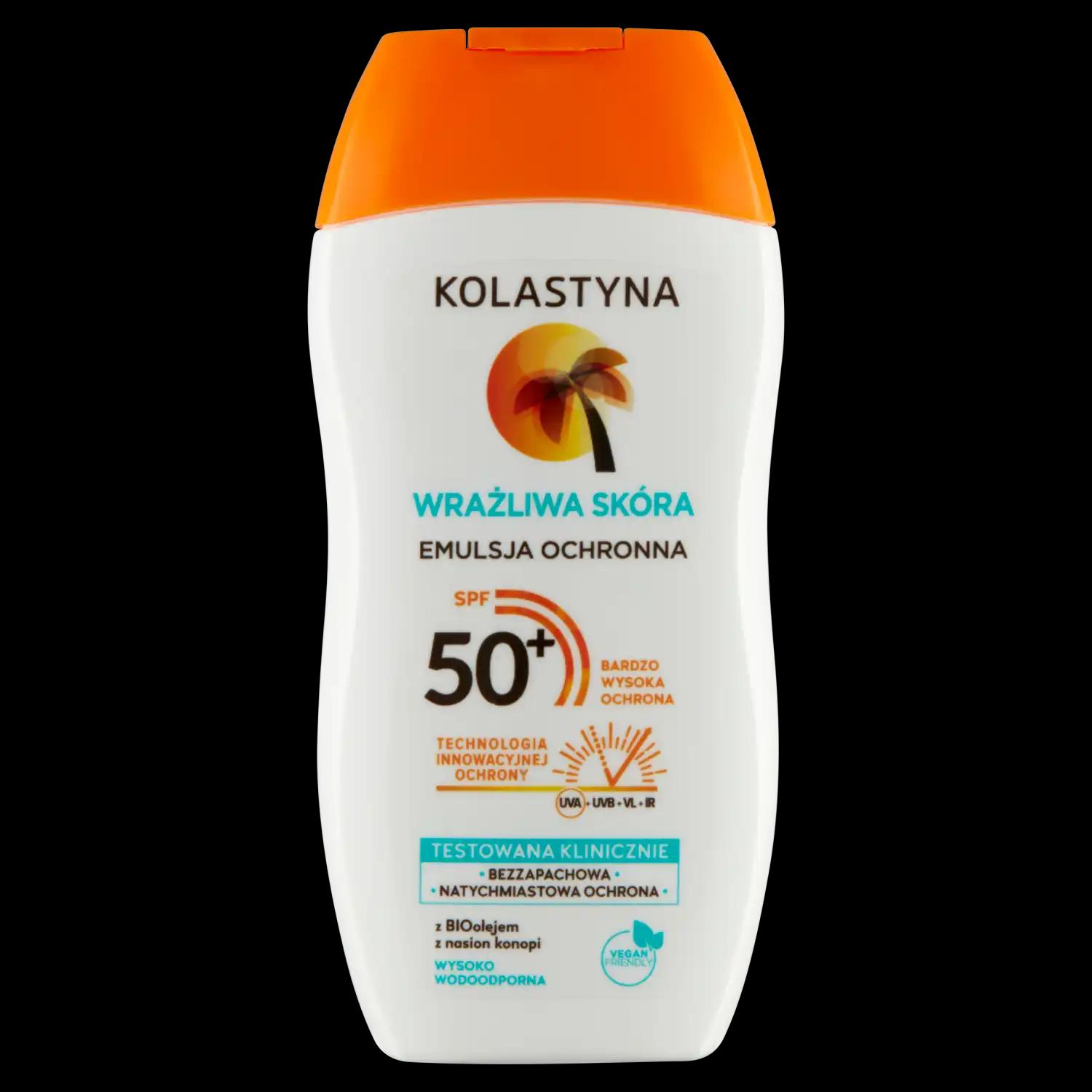 Kolastyna Sun emulsja do opalania ciała SPF50+, 150 ml