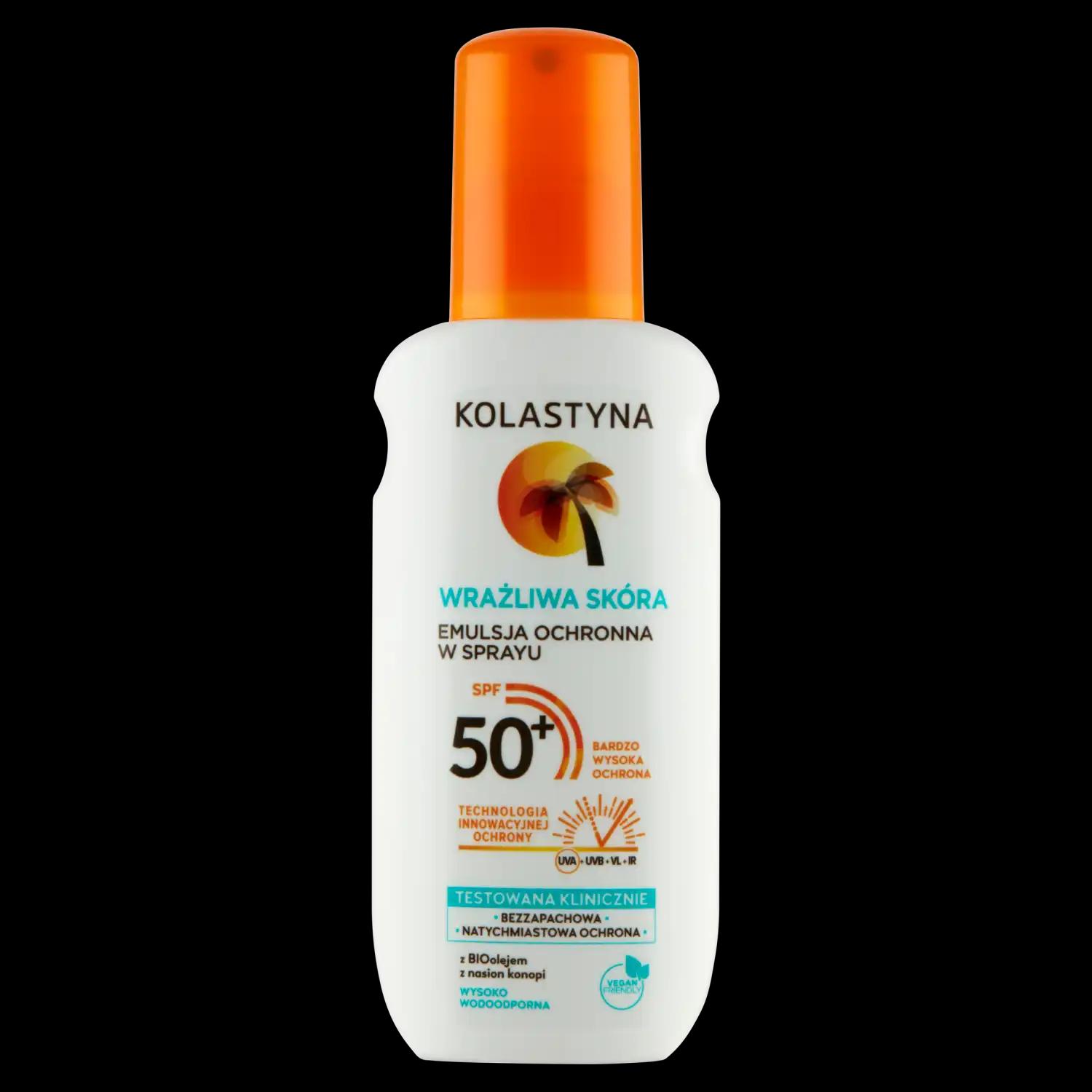 Kolastyna Sun emulsja do opalania w sprayu SPF50+, 150 ml