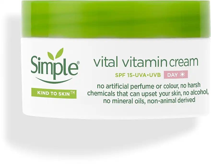 Simple Вітамінний денний крем, Simple Kind To Skin Vital Vitamin Cream