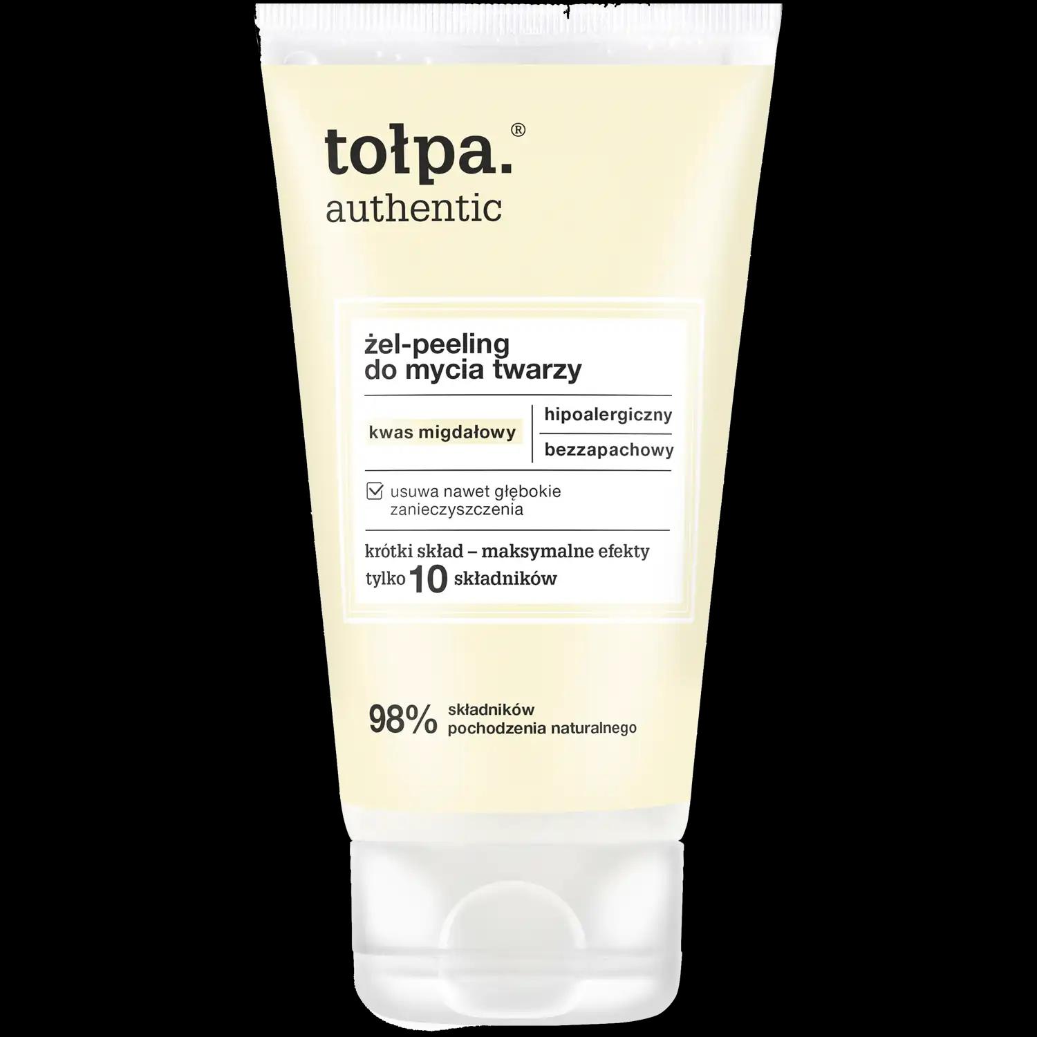 Tolpa Authentic żel-peeling do mycia twarzy, 150 ml