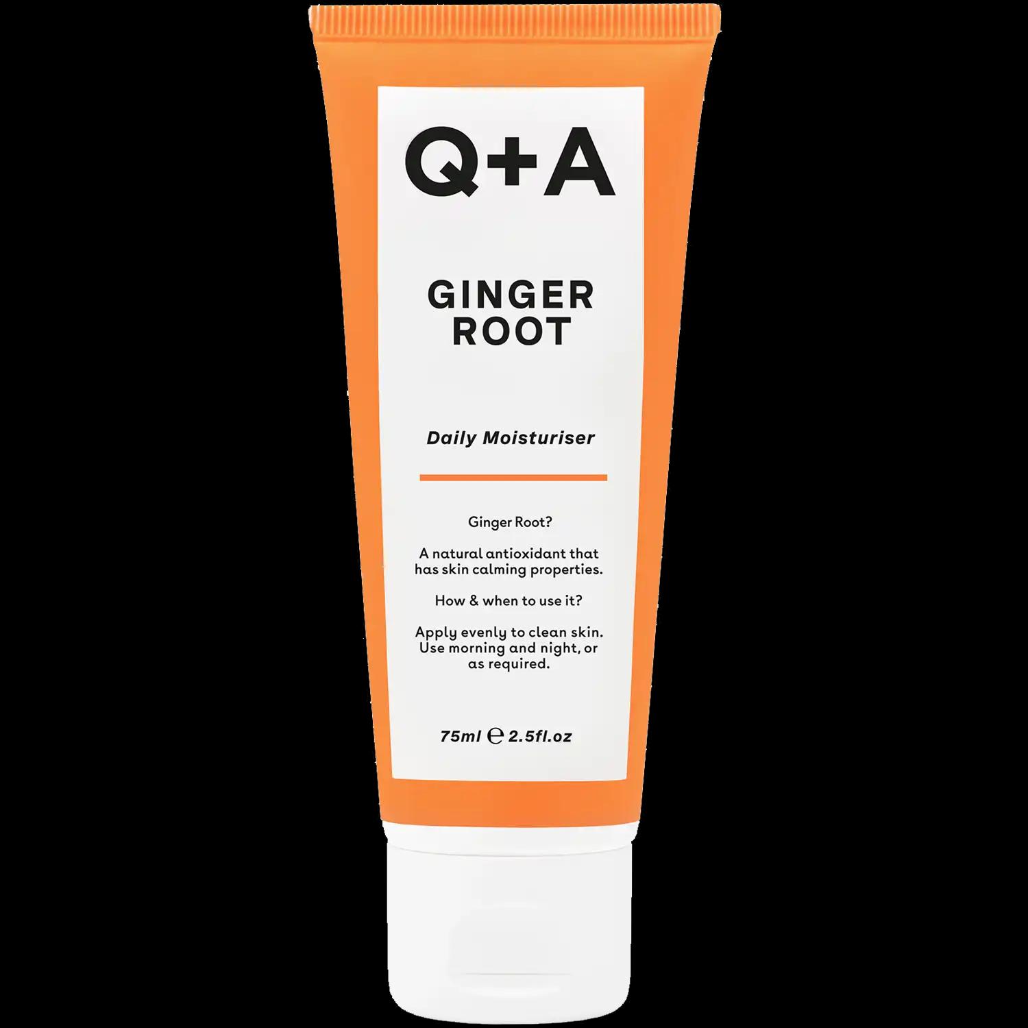 Q+A Q+A Ginger Root krem do twarzy na dzień, 75 ml