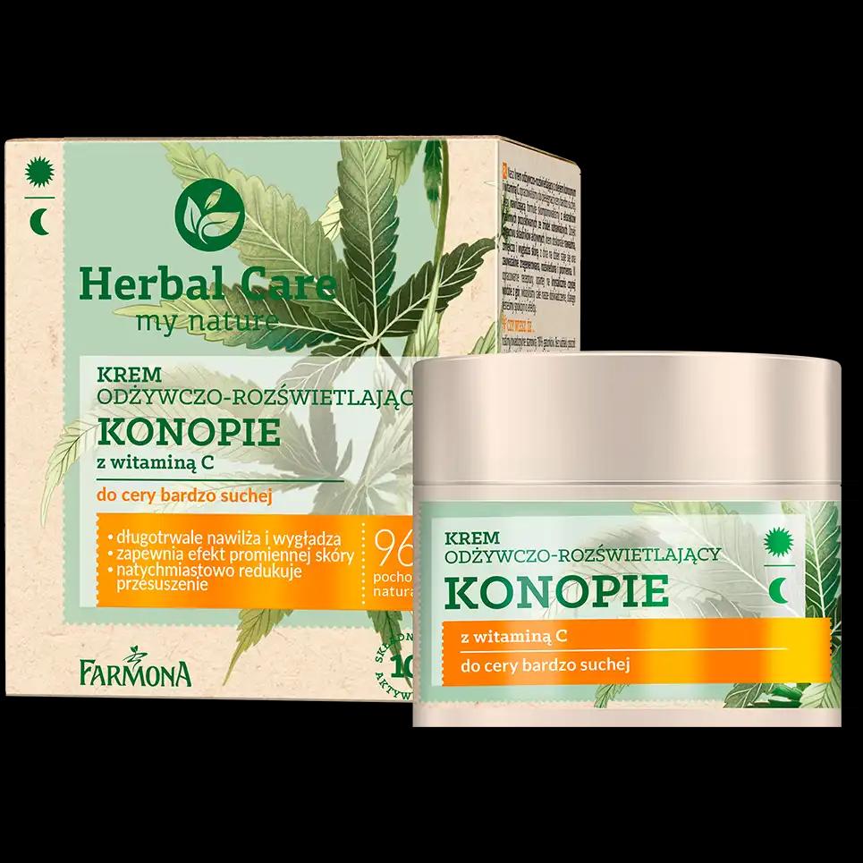 Herbal Care Konopie odżywczy krem z konopią do twarzy, 50 ml