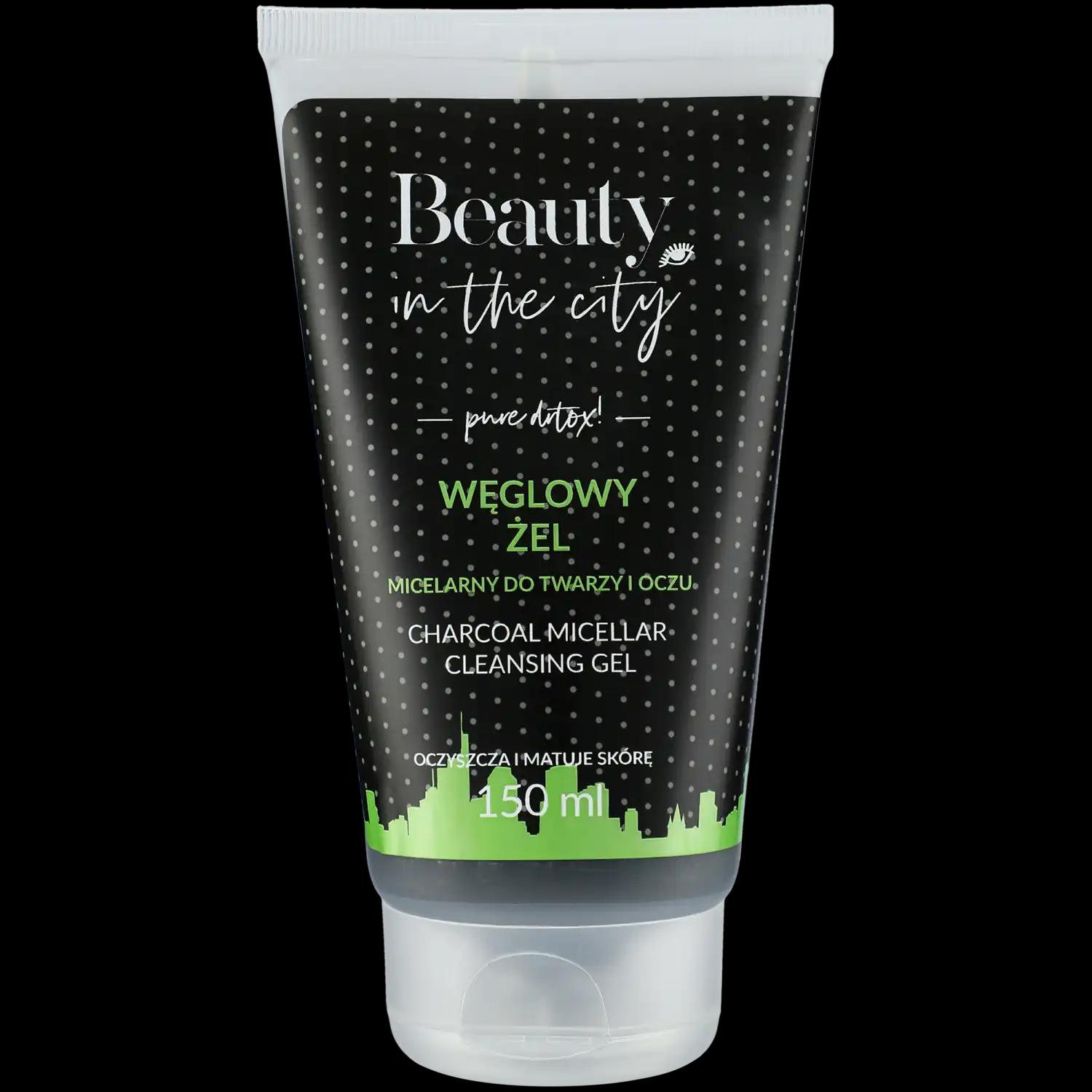 Beauty In The City Detox węglowy żel micelarny do mycia twarzy, 150 ml