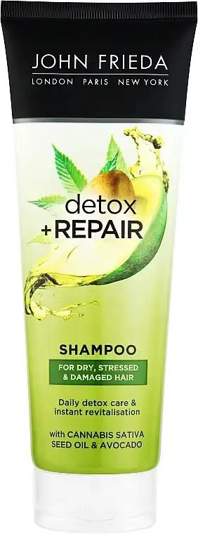 John Frieda Шампунь для очищення та відновлення волосся, Detox & Repair Shampoo (туба)