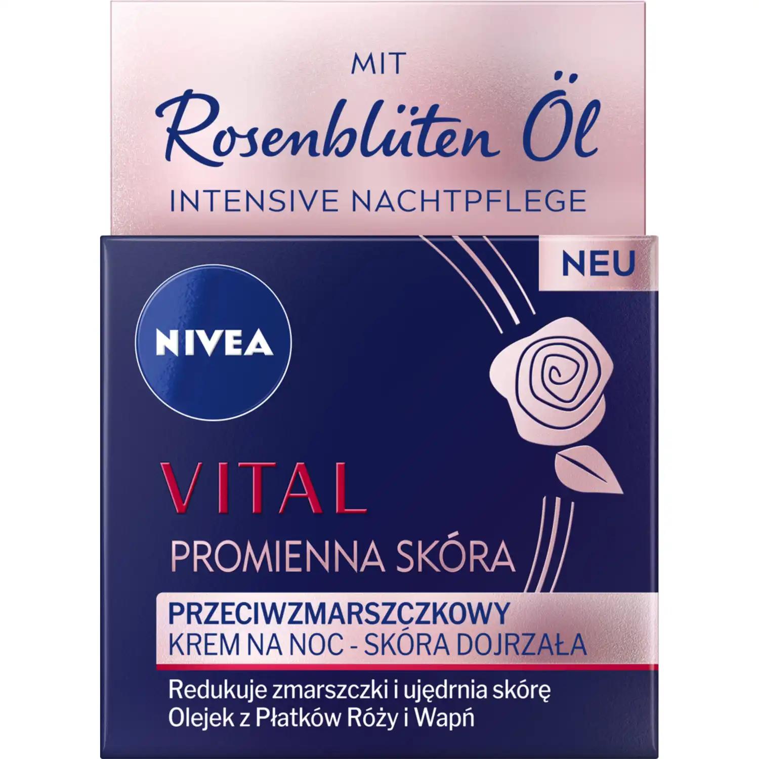 Nivea Vital przeciwzmarszczkowy krem do twarzy na noc, 50 ml