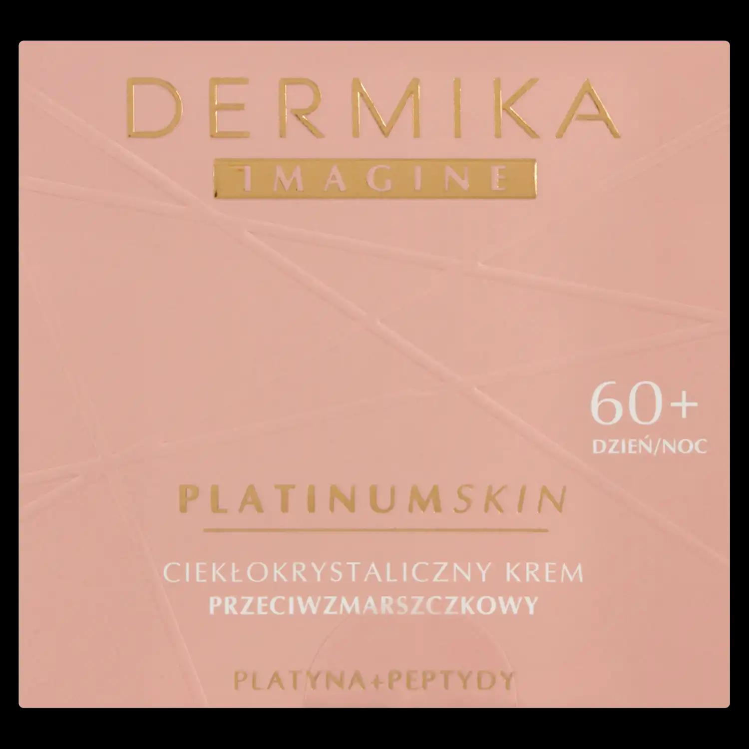 Dermika Imagine Platinum Skin ciekłokrystaliczny krem przeciwzmarszczkowy do twarzy 60+ na dzień i noc, 50 ml