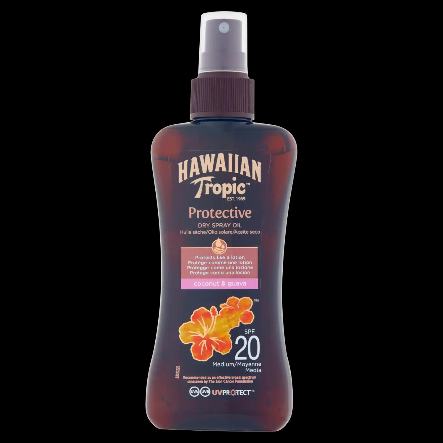 Hawaiian Tropic Protective olejek do opalania w sprayu SPF20, 200 ml