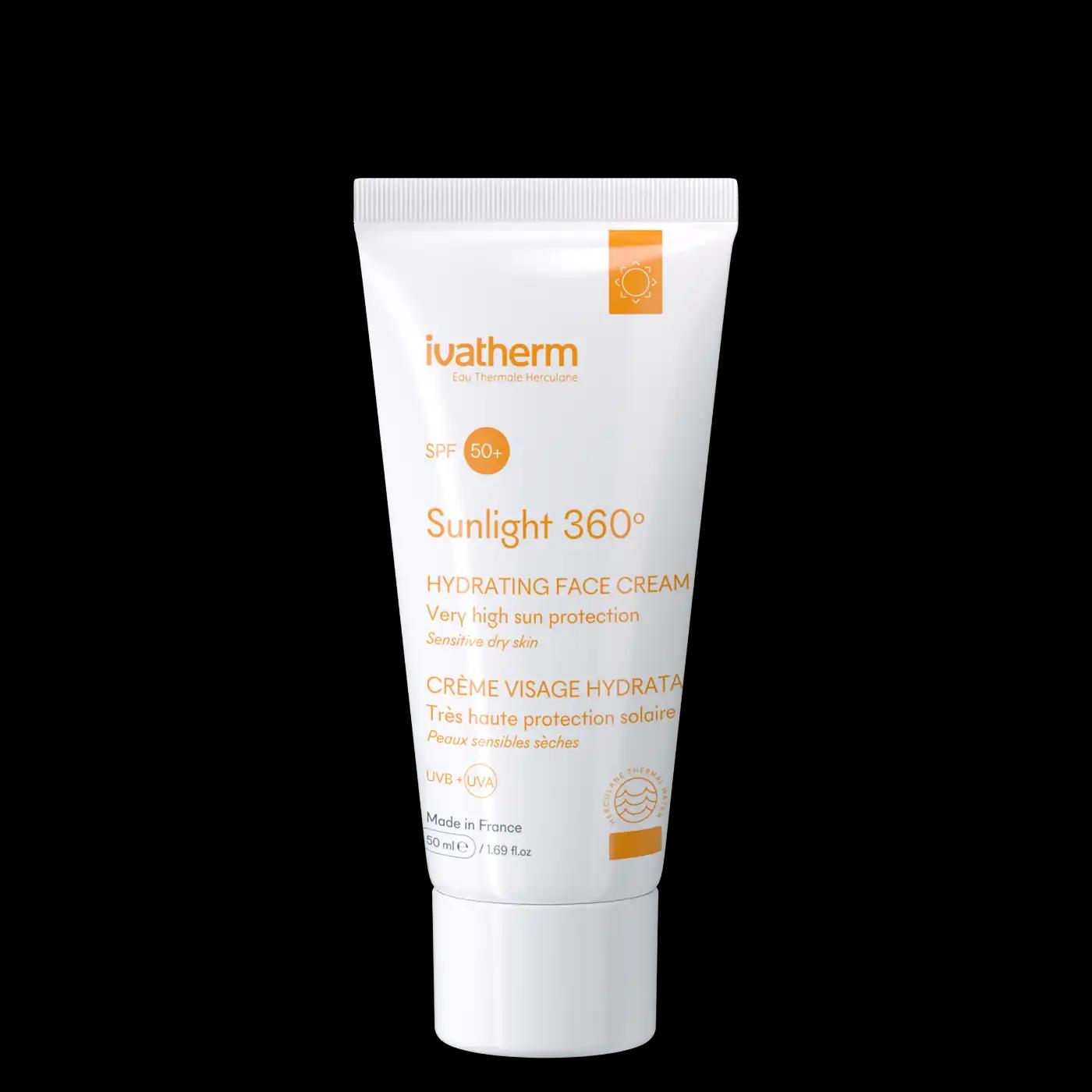 Ivatherm SUNLIGHT сонцезахисний зволожувальний крем SPF 50+